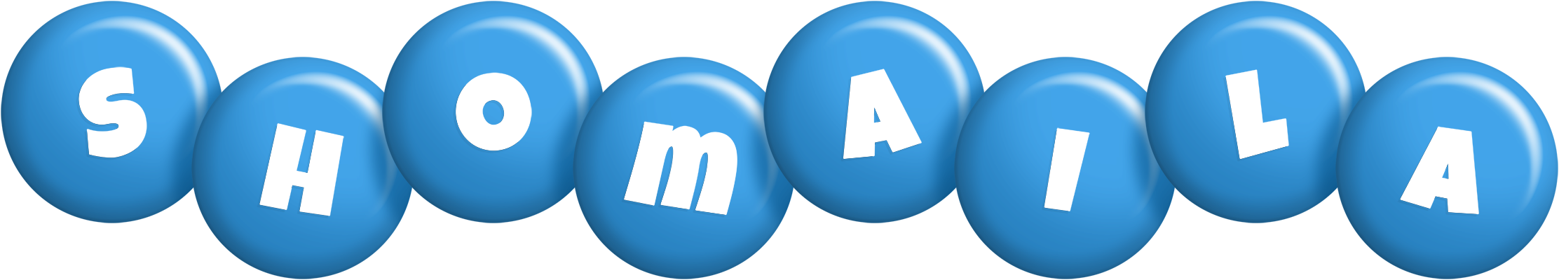 Shomaila candy-blue logo