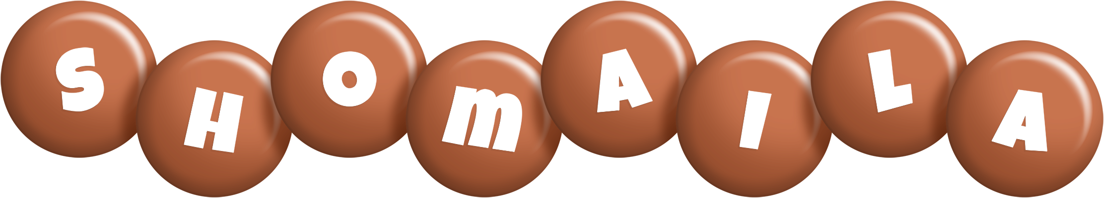 Shomaila candy-brown logo
