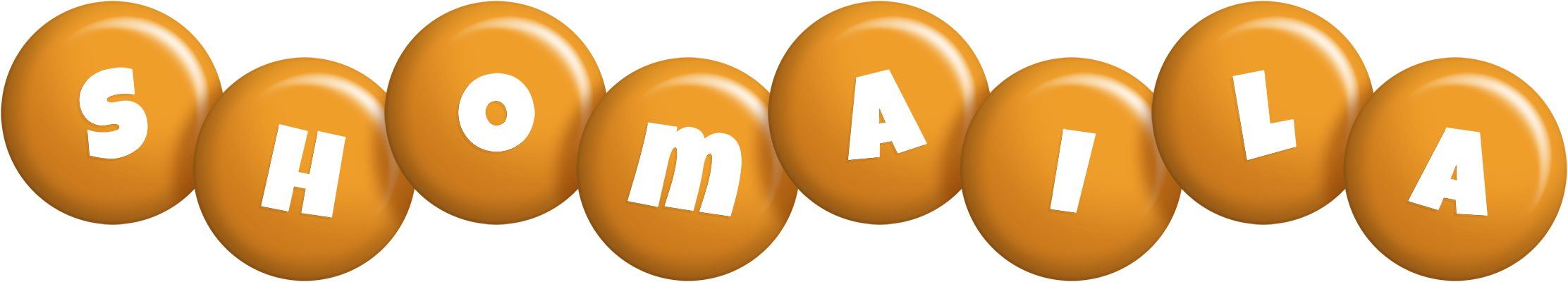 Shomaila candy-orange logo