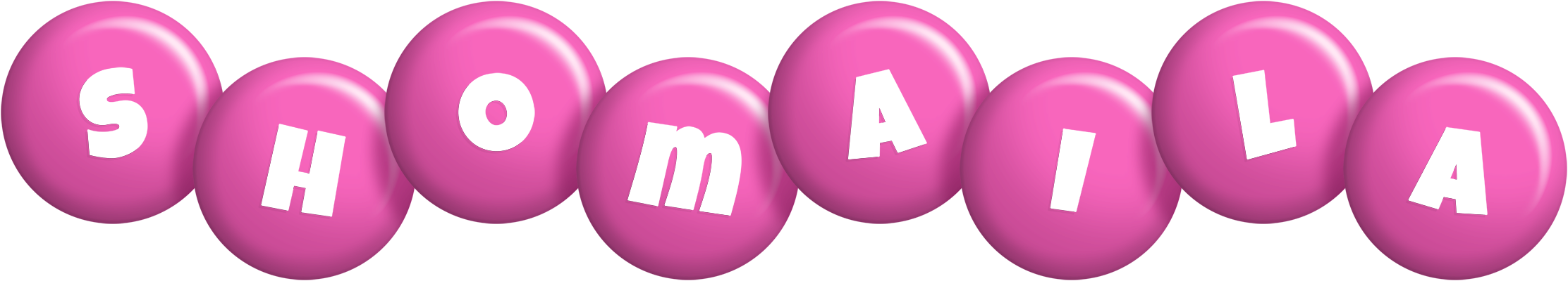 Shomaila candy-pink logo