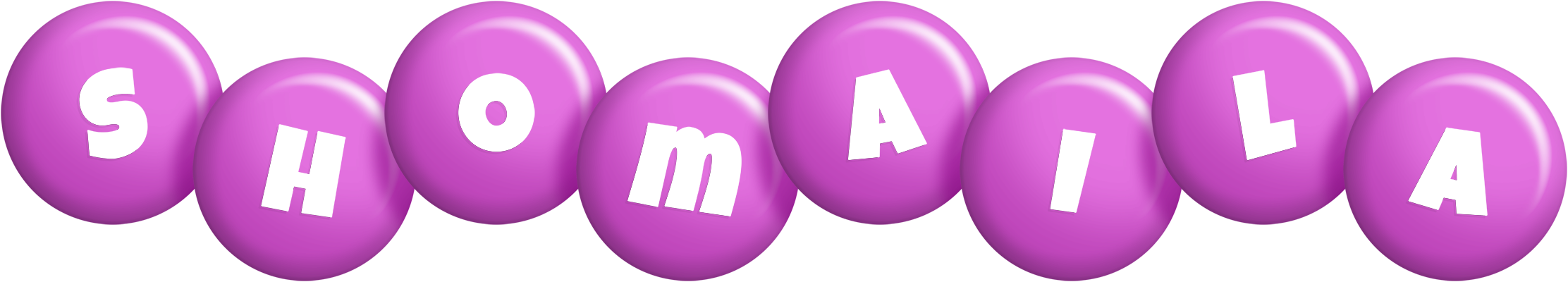 Shomaila candy-purple logo