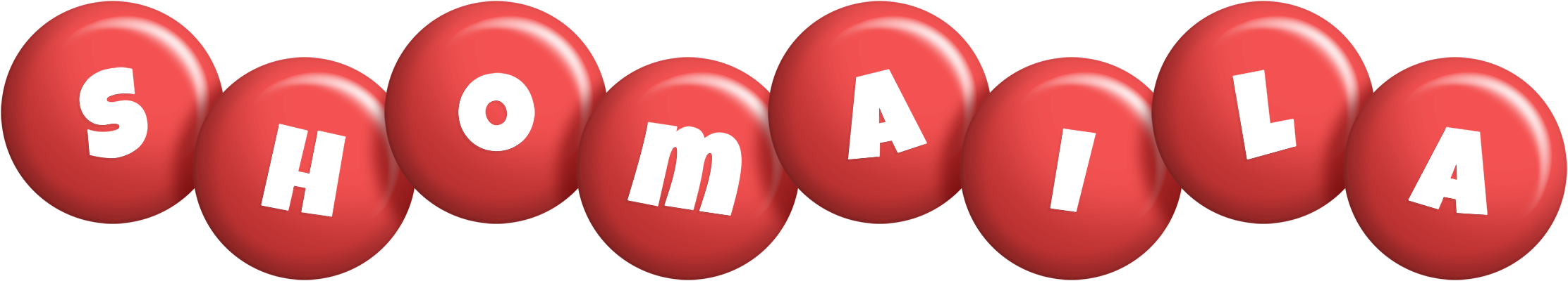 Shomaila candy-red logo