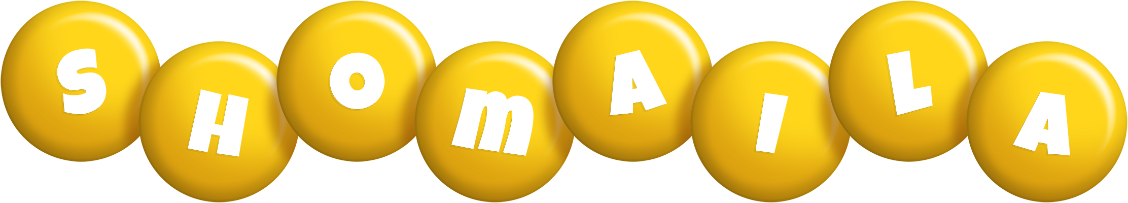 Shomaila candy-yellow logo