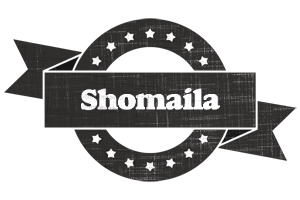 Shomaila grunge logo