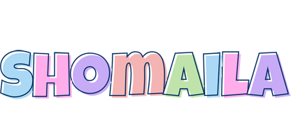 Shomaila pastel logo