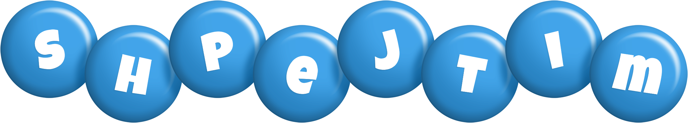 Shpejtim candy-blue logo