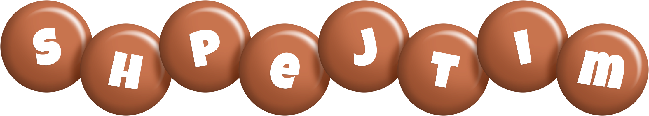 Shpejtim candy-brown logo