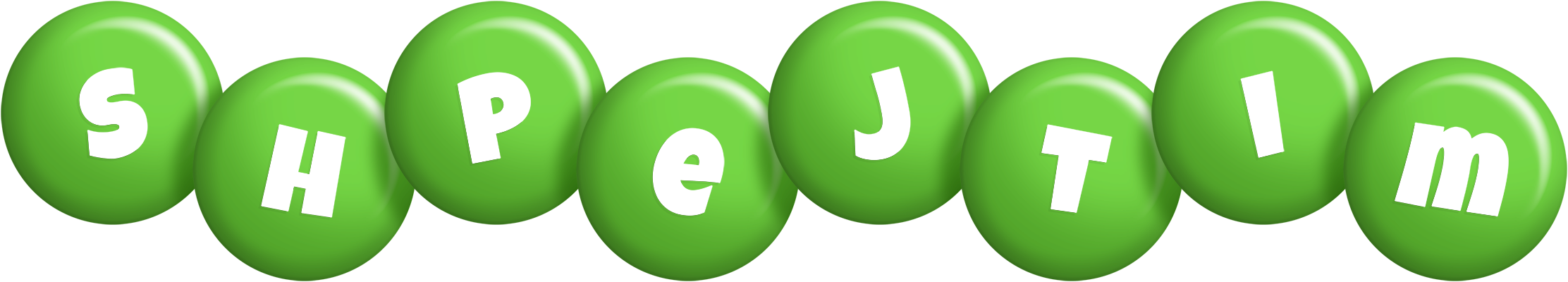 Shpejtim candy-green logo