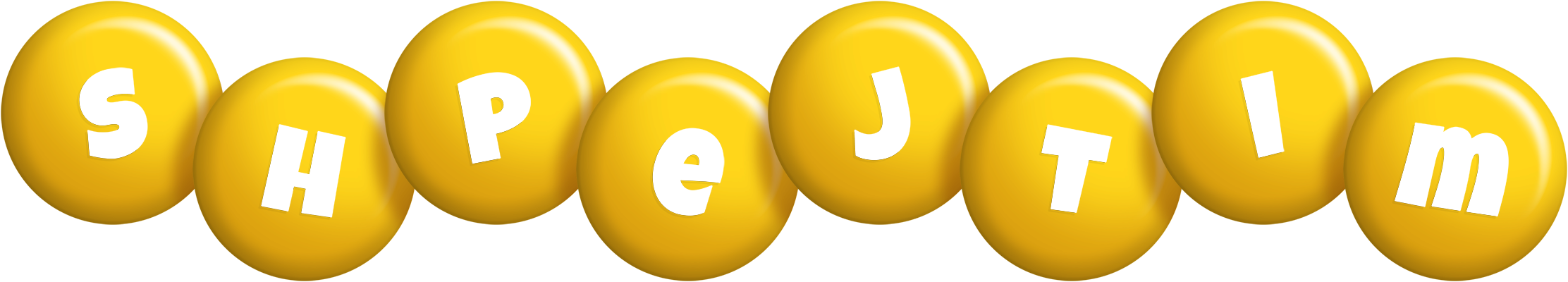 Shpejtim candy-yellow logo