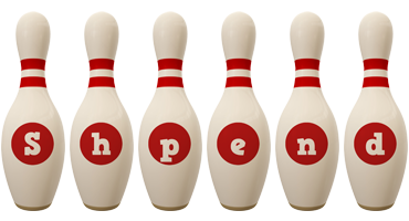 Shpend bowling-pin logo