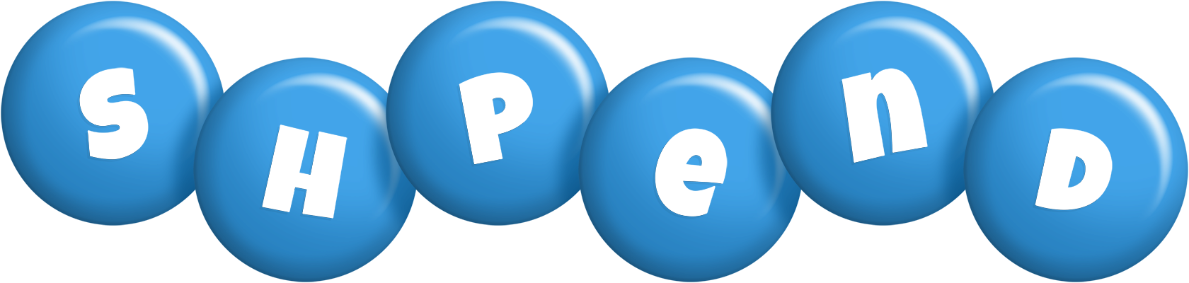 Shpend candy-blue logo