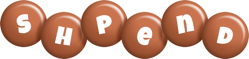 Shpend candy-brown logo