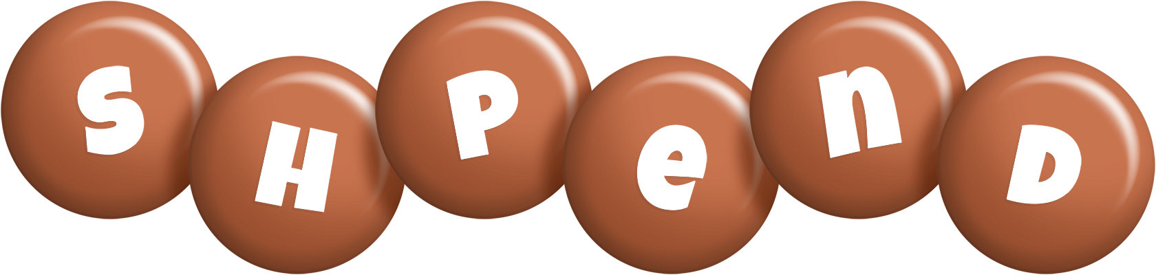 Shpend candy-brown logo