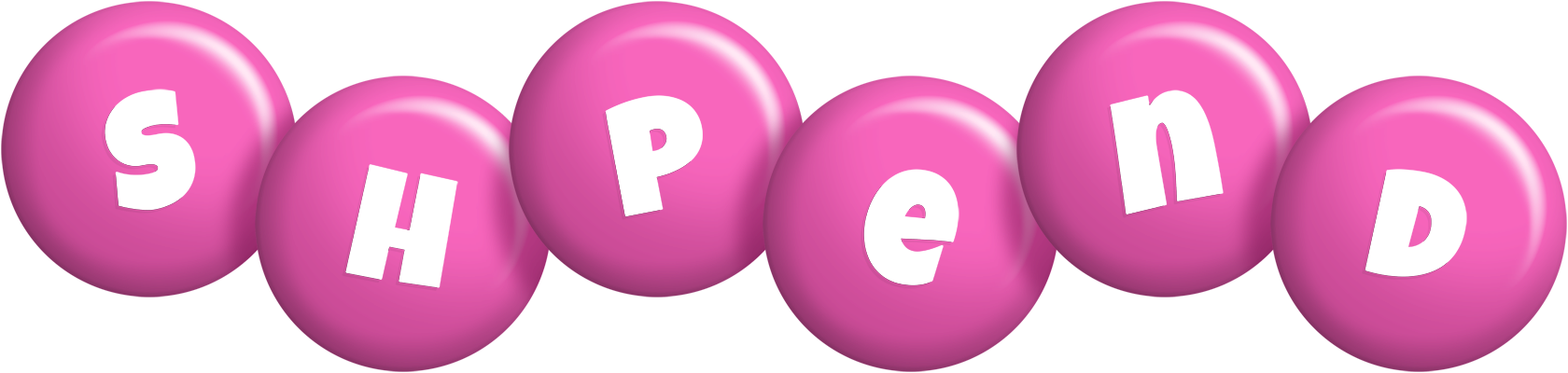 Shpend candy-pink logo