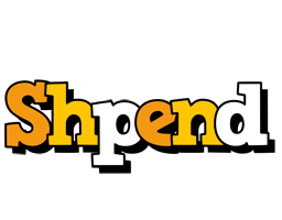 Shpend cartoon logo