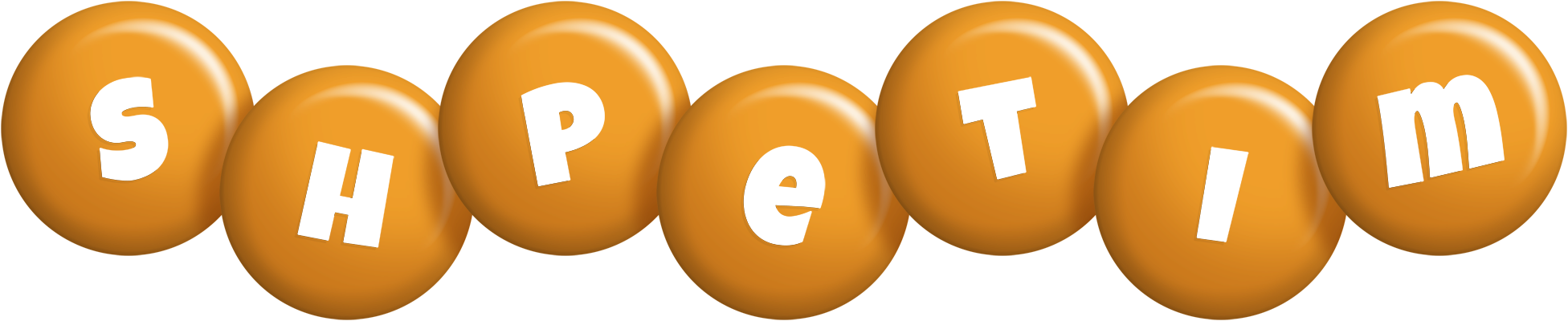 Shpetim candy-orange logo