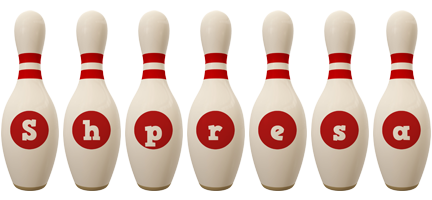 Shpresa bowling-pin logo