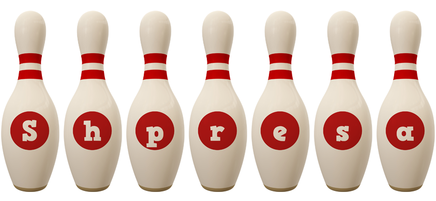 Shpresa bowling-pin logo