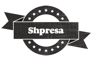 Shpresa grunge logo