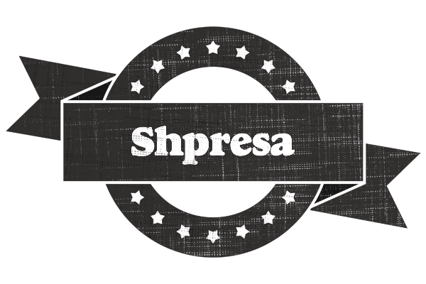 Shpresa grunge logo