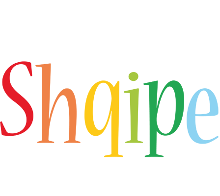Shqipe birthday logo
