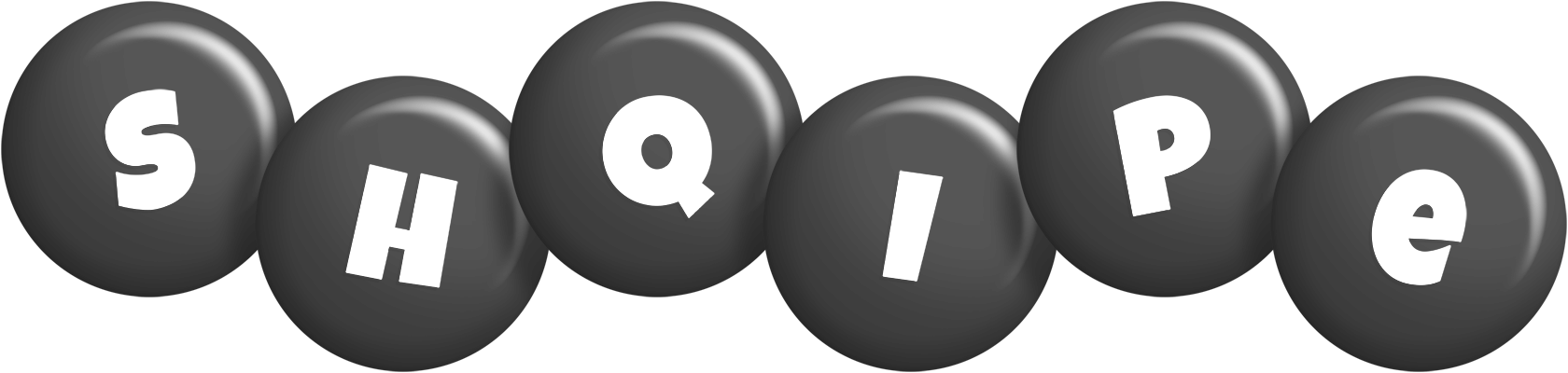 Shqipe candy-black logo