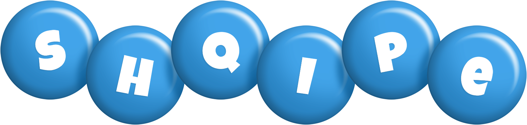 Shqipe candy-blue logo