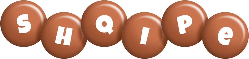 Shqipe candy-brown logo