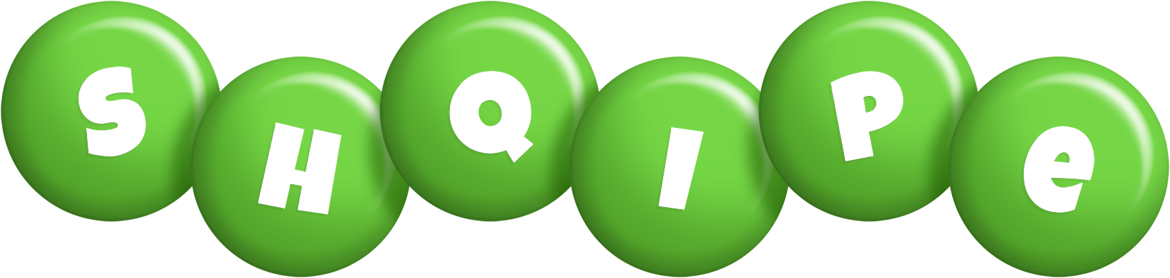 Shqipe candy-green logo