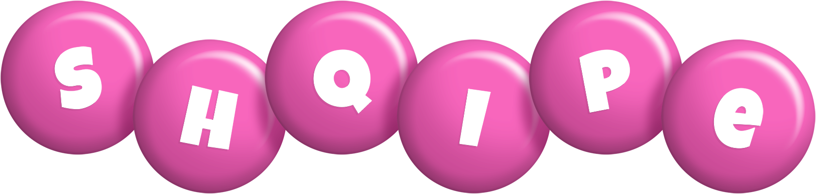 Shqipe candy-pink logo