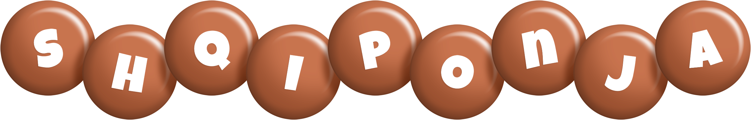Shqiponja candy-brown logo
