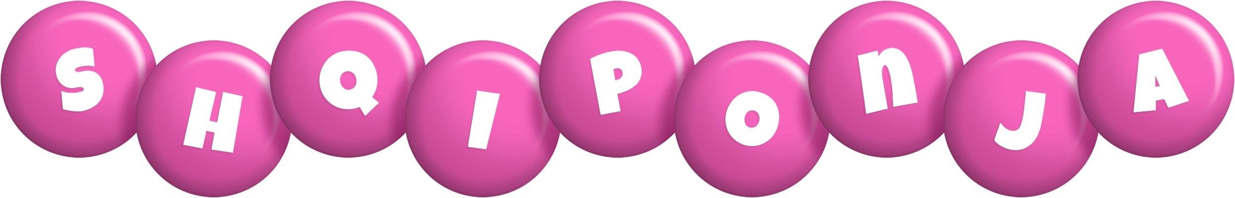 Shqiponja candy-pink logo