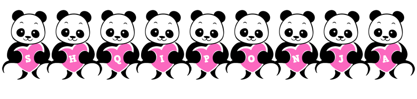 Shqiponja love-panda logo