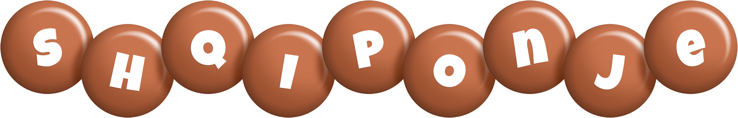 Shqiponje candy-brown logo