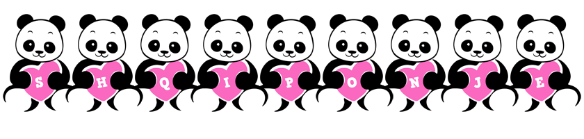 Shqiponje love-panda logo