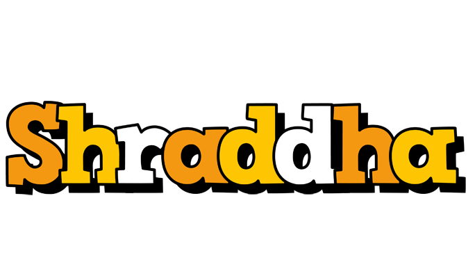 Shraddha cartoon logo