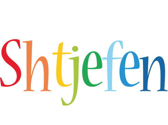 Shtjefen birthday logo