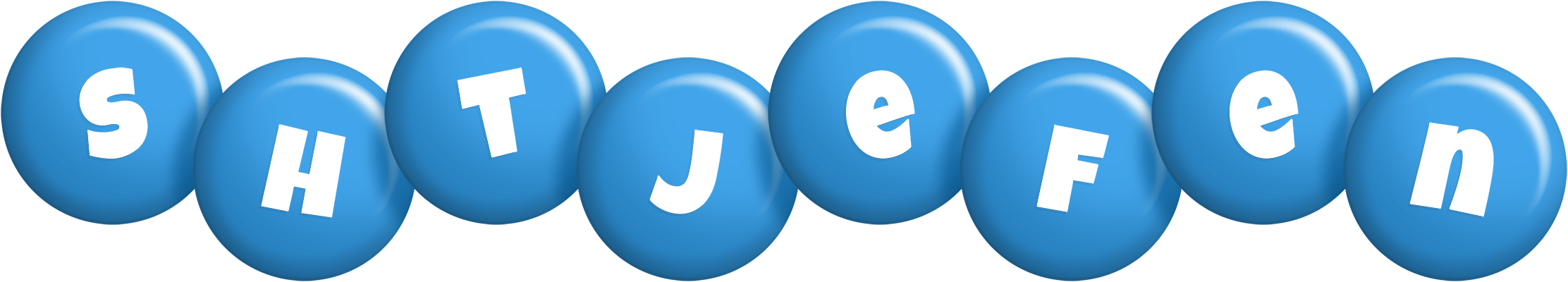 Shtjefen candy-blue logo