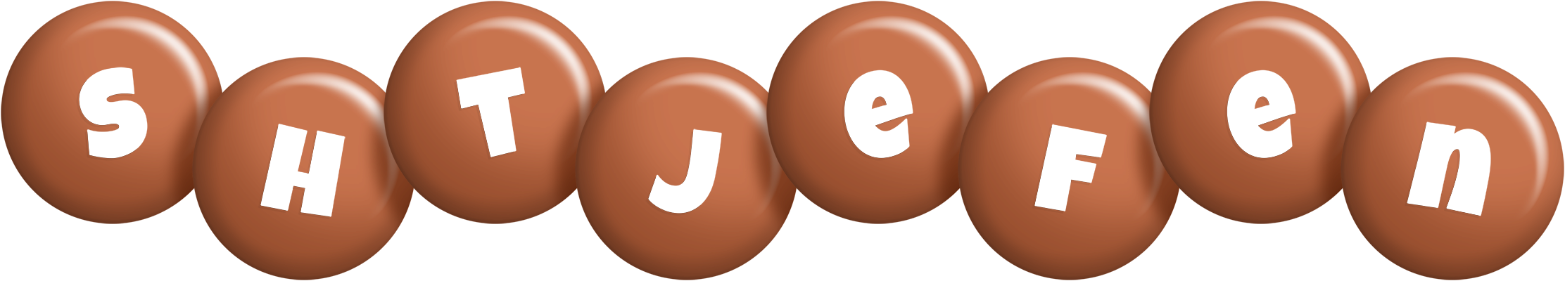 Shtjefen candy-brown logo