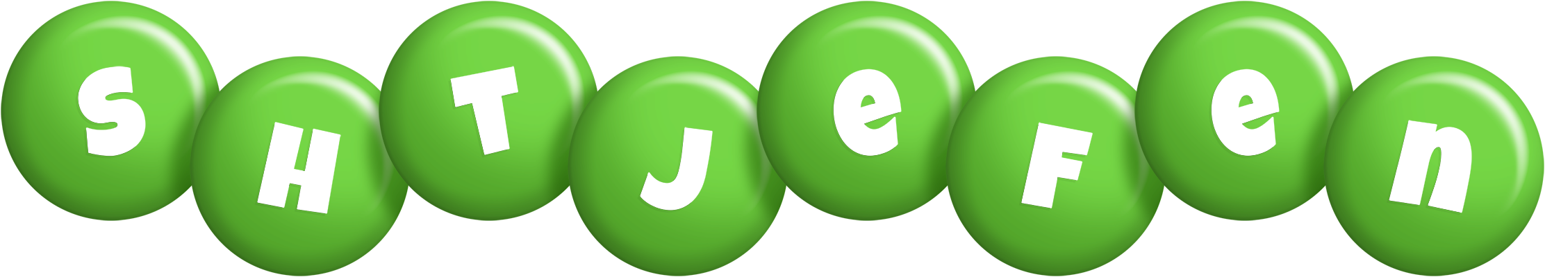 Shtjefen candy-green logo