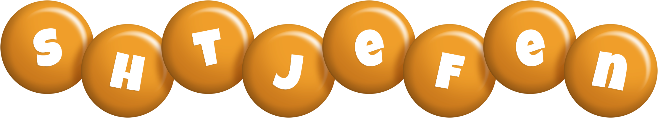 Shtjefen candy-orange logo