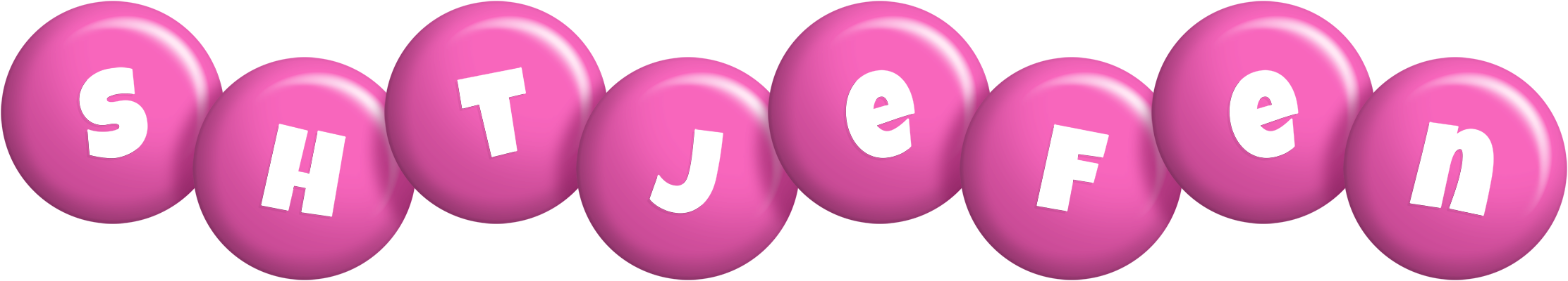 Shtjefen candy-pink logo