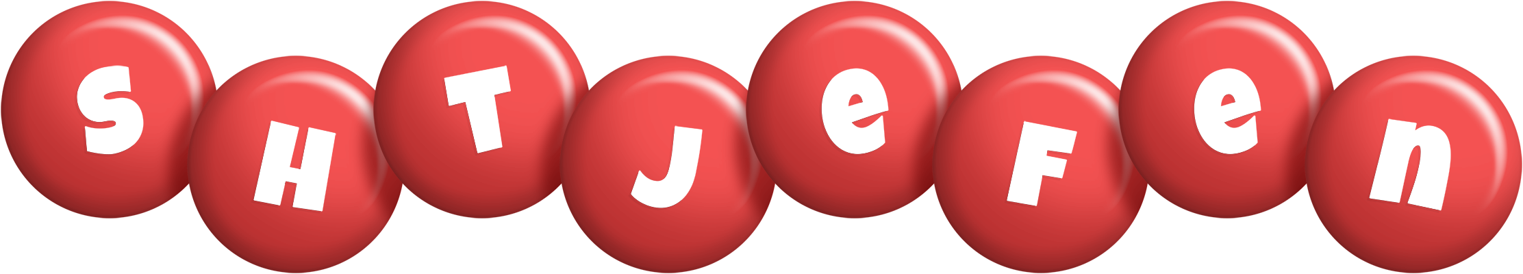 Shtjefen candy-red logo