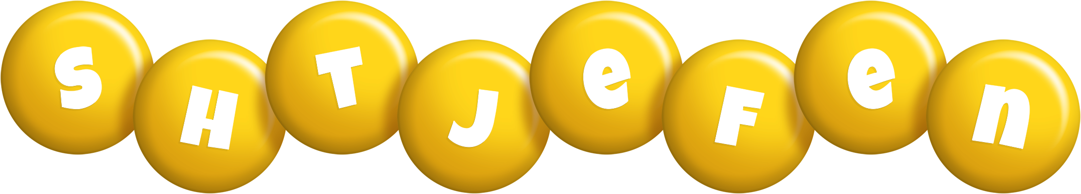 Shtjefen candy-yellow logo