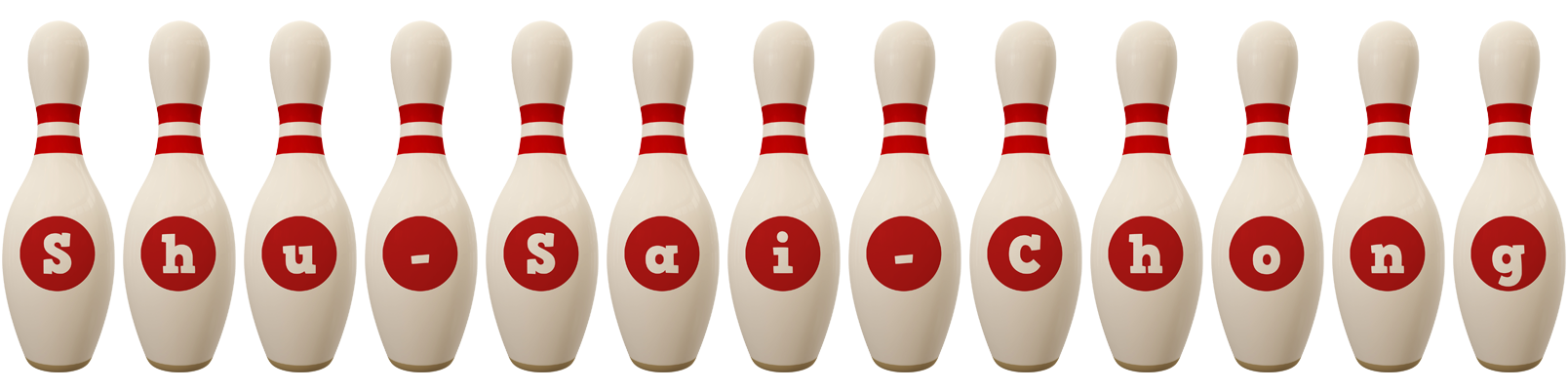 Shu-Sai-Chong bowling-pin logo