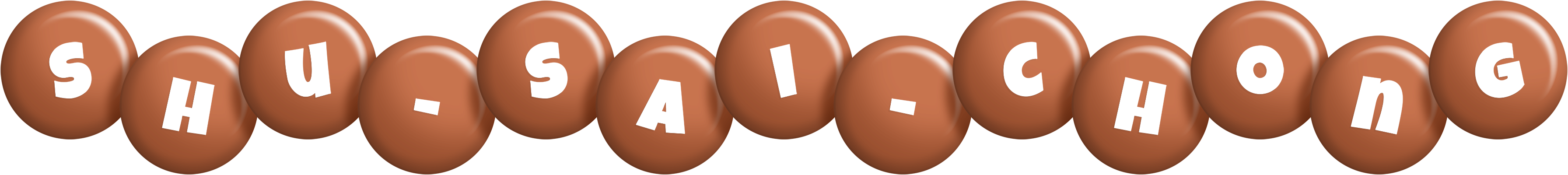 Shu-Sai-Chong candy-brown logo