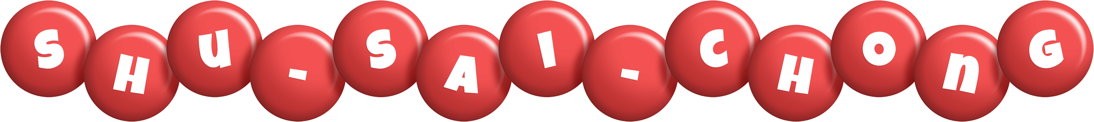 Shu-Sai-Chong candy-red logo