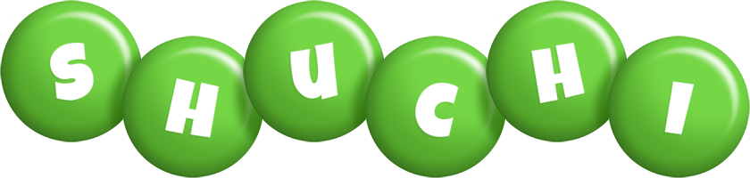 Shuchi candy-green logo