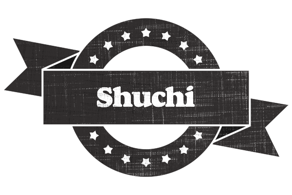 Shuchi grunge logo