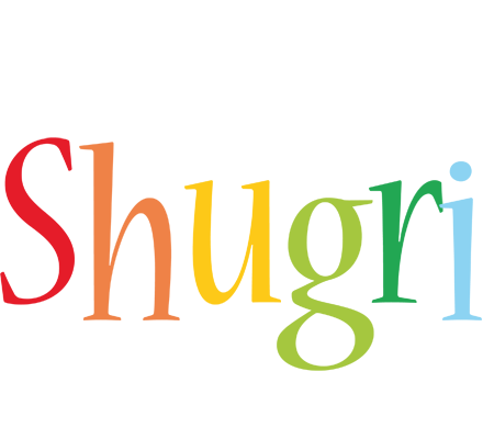 Shugri birthday logo